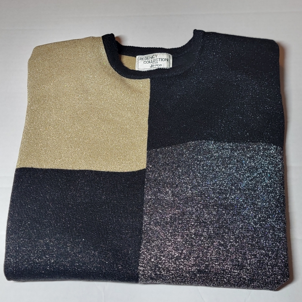 Vintage Regency Collection For Joyce Colorblock Sweater Size‎ Large - Picture 6 of 6